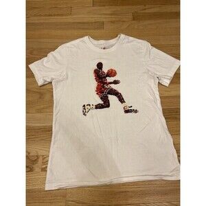 Nike Jordan Flight Essentials T-Shirt Mens Small White Pointillism‎ FN6000-100